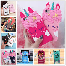 Load image into Gallery viewer, 3D Cartoon Soft Silicone Phone Case For iPhone