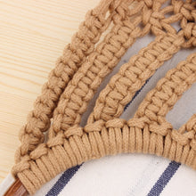 Load image into Gallery viewer, Hand-knitted Hollow Handbag Round Wooden