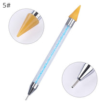 Load image into Gallery viewer, Dual-ended Nail Dotting Pen Crystal Beads