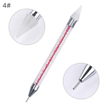 Load image into Gallery viewer, Dual-ended Nail Dotting Pen Crystal Beads