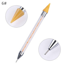 Load image into Gallery viewer, Dual-ended Nail Dotting Pen Crystal Beads