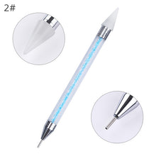 Load image into Gallery viewer, Dual-ended Nail Dotting Pen Crystal Beads