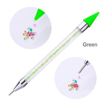 Load image into Gallery viewer, Dual-ended Nail Dotting Pen Crystal Beads