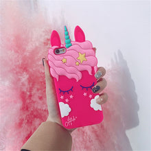 Load image into Gallery viewer, 3D Cartoon Soft Silicone Phone Case For iPhone